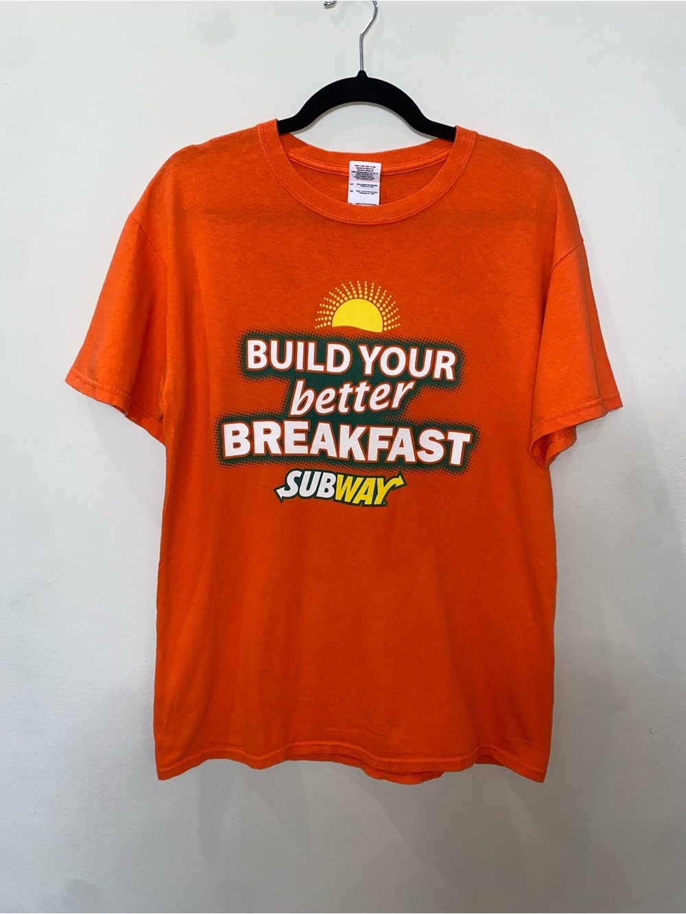 Vintage Orange Subway Employee T-Shirt